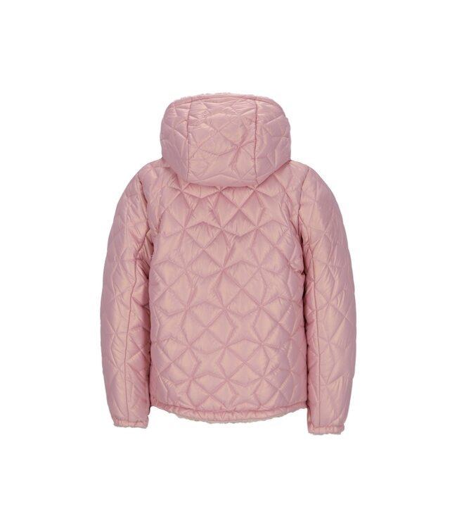 Like Flo winter winterjas meisjes - paars - Aimee - kort, reversible, capuchon