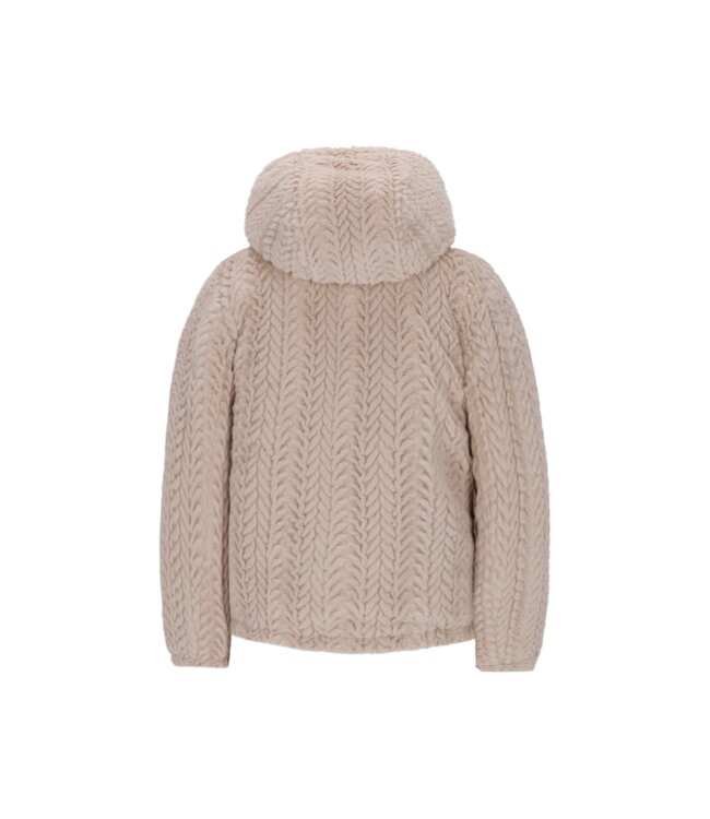 Like Flo winter winterjas meisjes - paars - Aimee - kort, reversible, capuchon