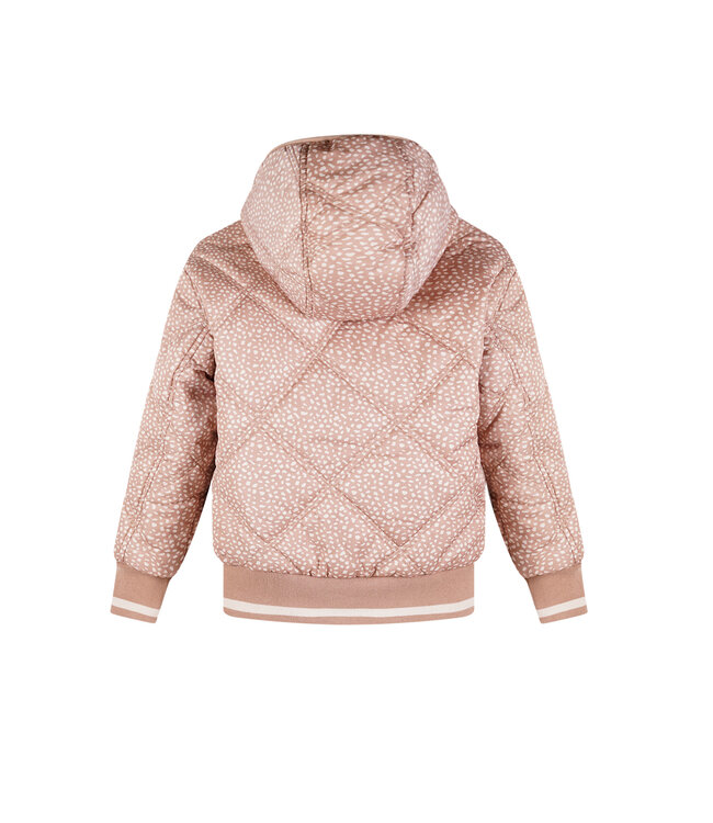 NoNo winter bomberjack meisjes - bruin - Bomby - reversible, capuchon