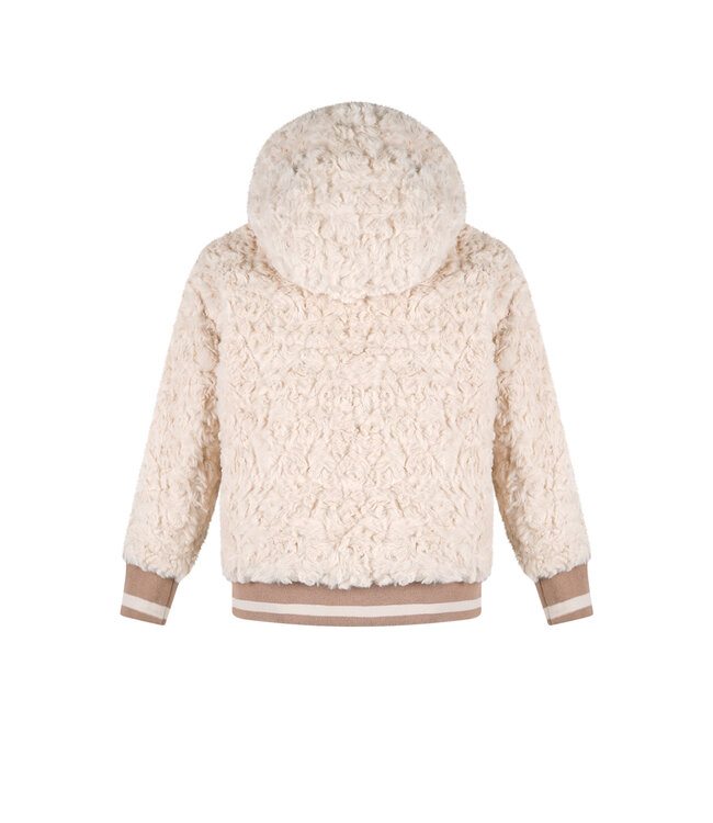 NoNo winter bomberjack meisjes - bruin - Bomby - reversible, capuchon