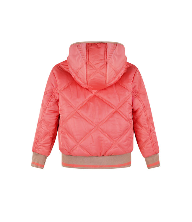 NoNo winter bomberjack meisjes - roze - Bomby - reversible, capuchon