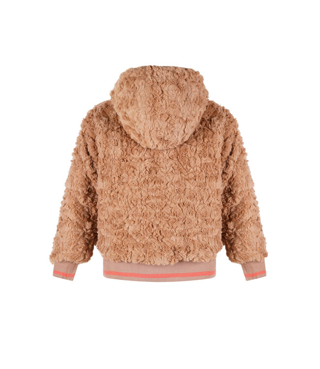 NoNo winter bomberjack meisjes - roze - Bomby - reversible, capuchon