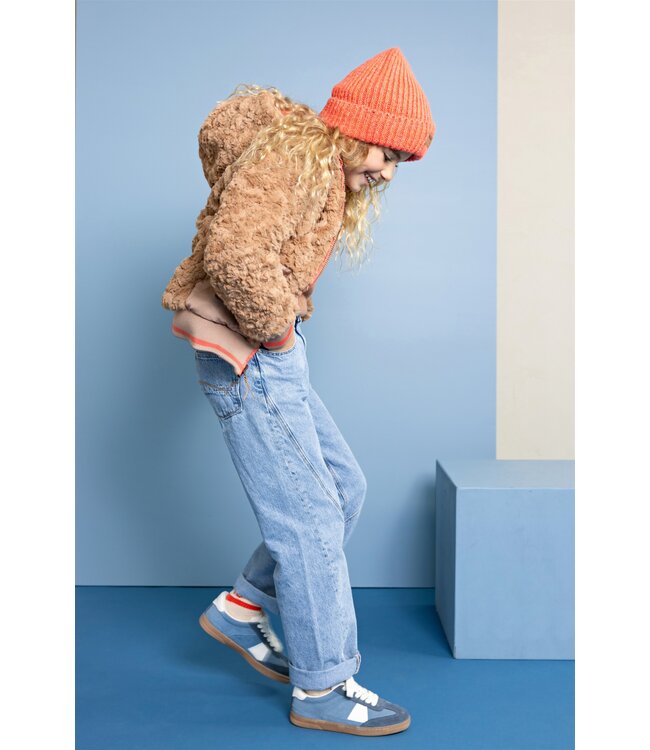 NoNo winter bomberjack meisjes - roze - Bomby - reversible, capuchon