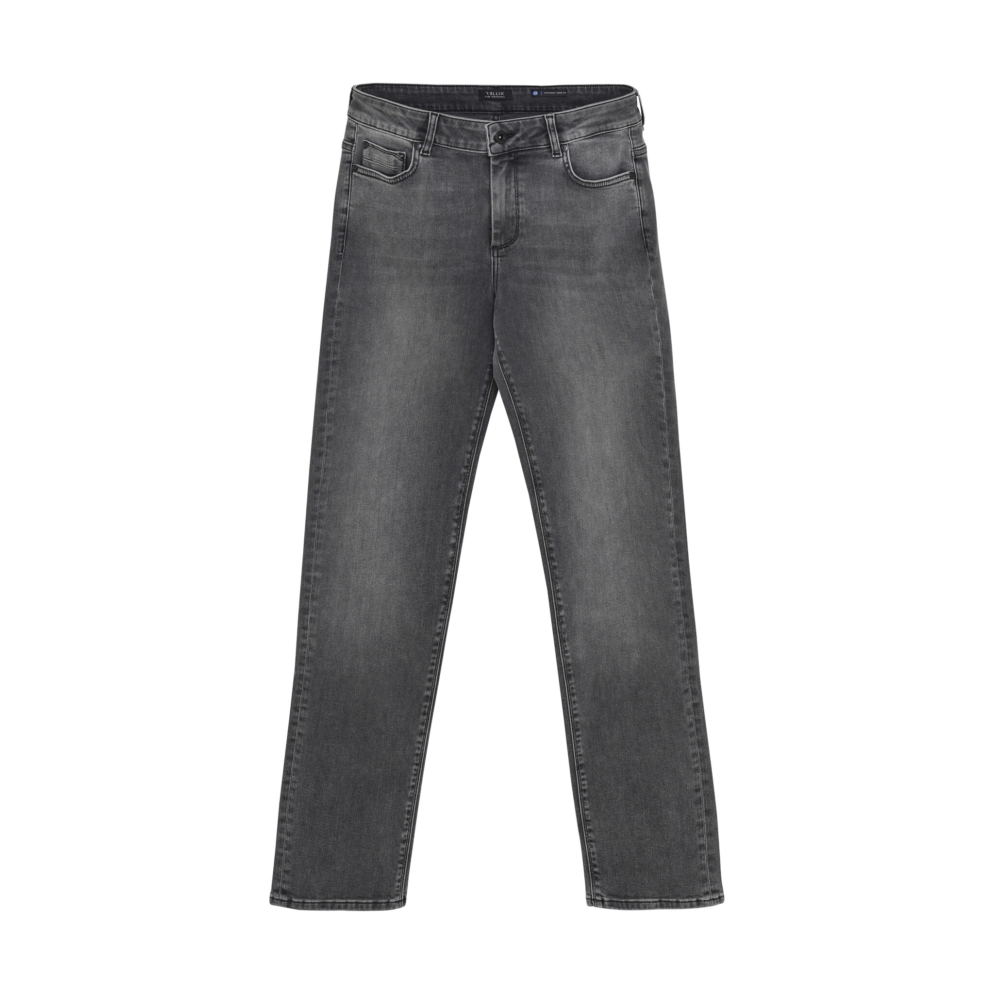 Rellix winter jeansbroek jongens - zwart - straight, wide leg fit afbeelding