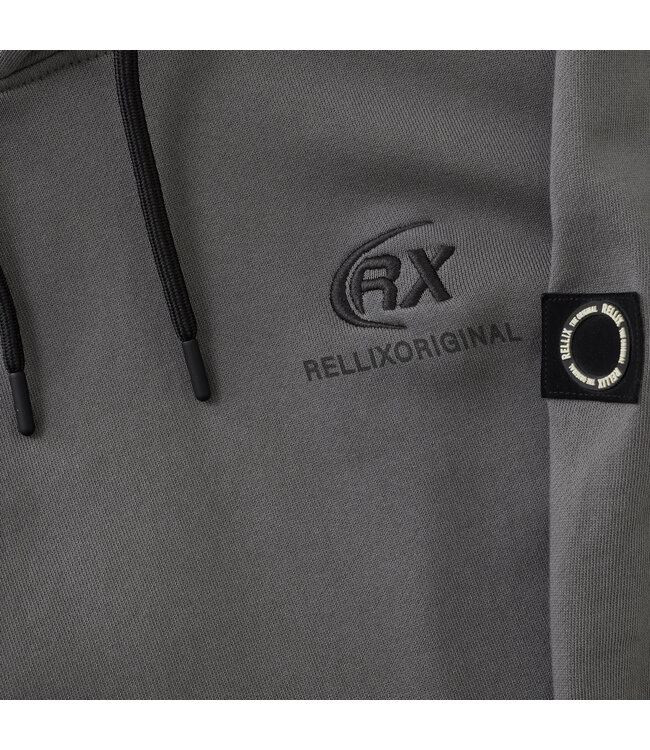 Rellix winter hoodie jongens - grijs - backprint