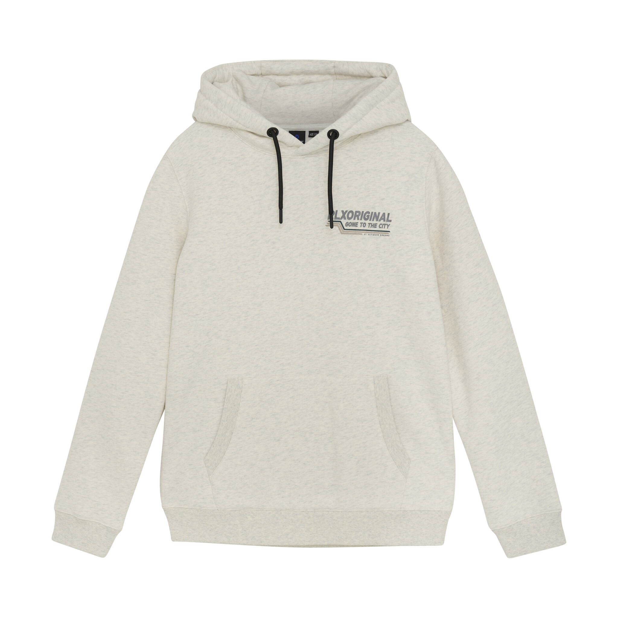 Rellix winter hoodie jongens - grijs - backprint afbeelding