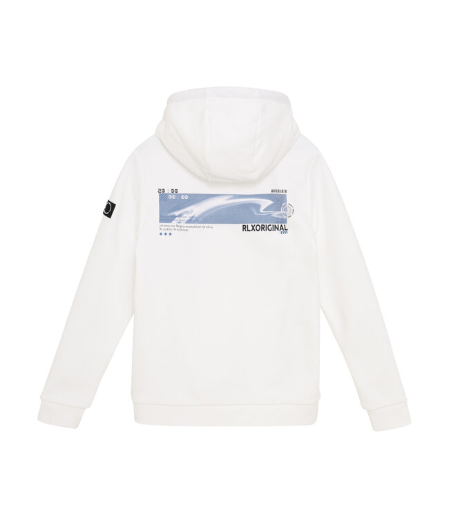 Rellix winter hoodie jongens - wit - zak