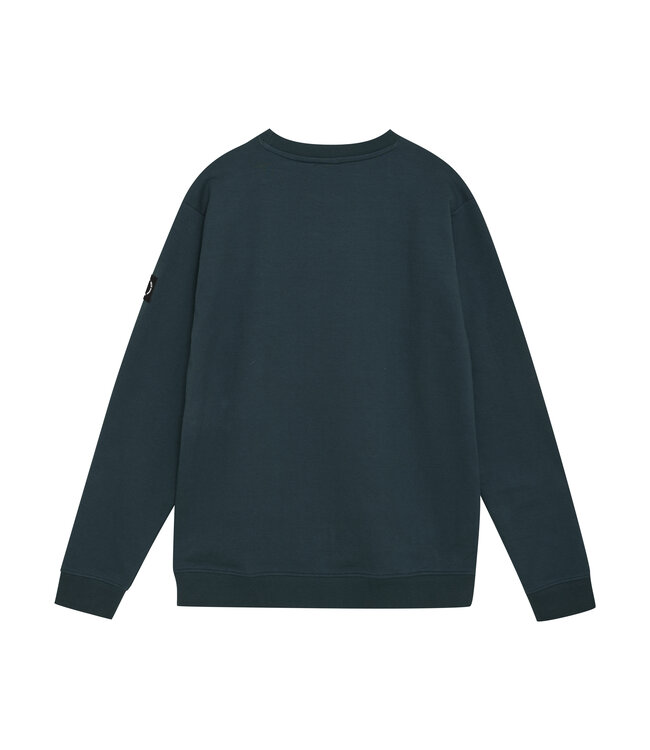 Rellix winter sweater jongens - groen - badge