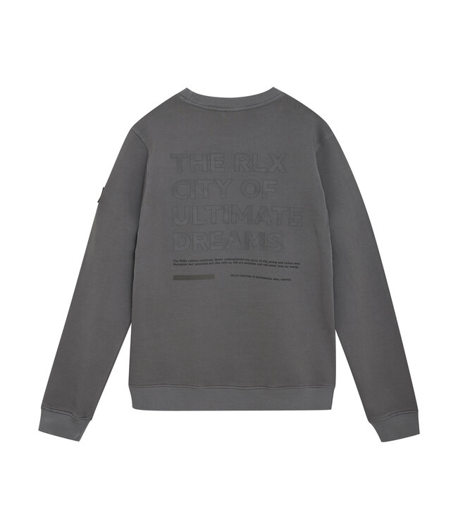 Rellix winter sweater jongens - grijs - backprint