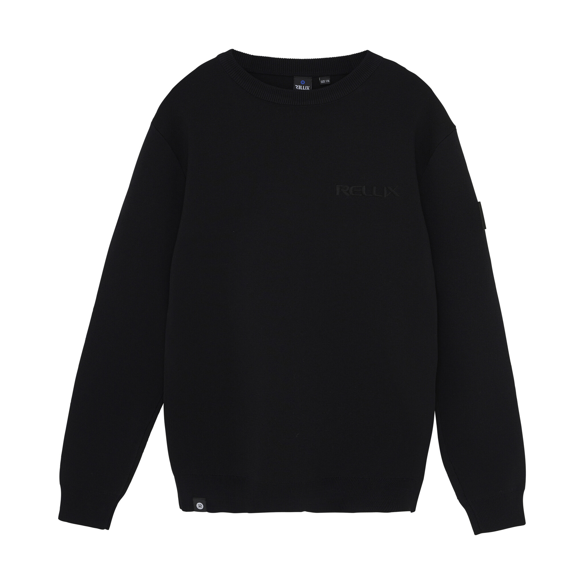 Rellix winter sweater jongens - zwart - gebreid afbeelding