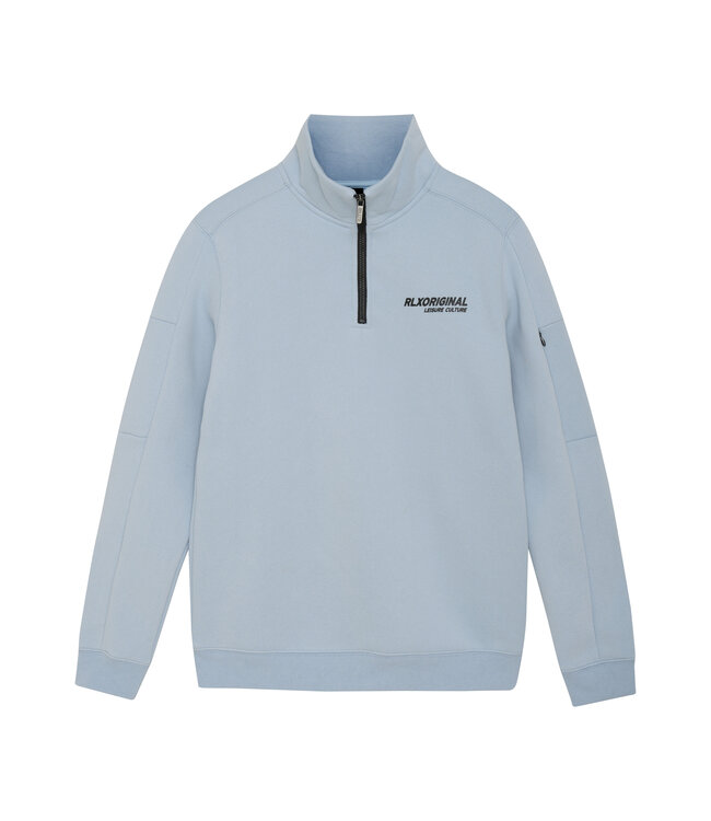 Rellix winter sweater jongens - blauw - rits