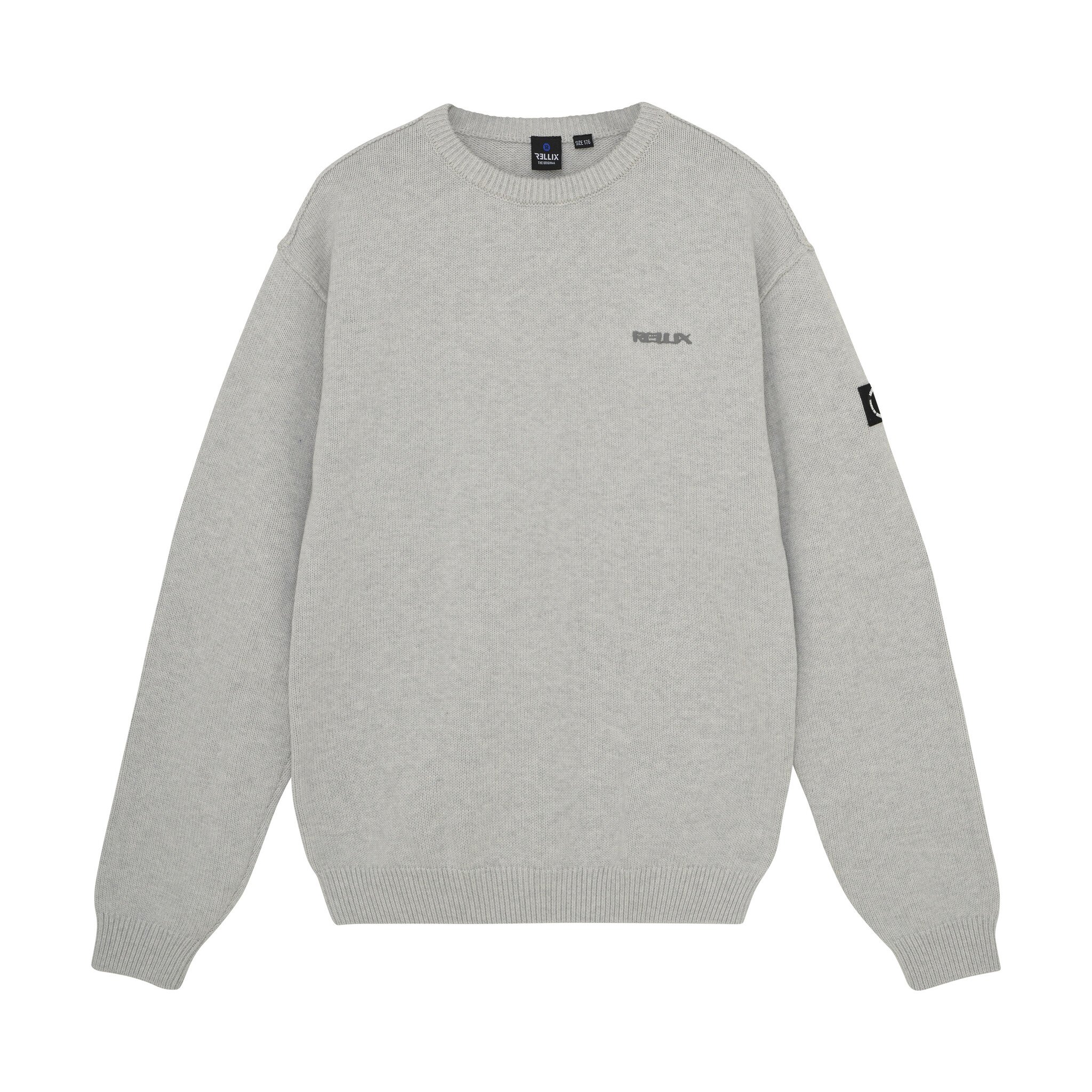 Rellix winter sweater jongens - grijs - loose fit, gebreid