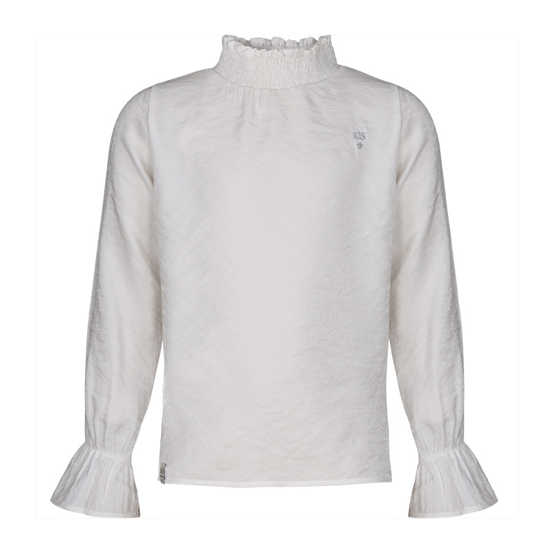 KIEstone winter blouse meisjes - wit - Fieke afbeelding