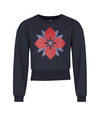 KIEstone winter sweater meisjes - donker blauw - Marieke