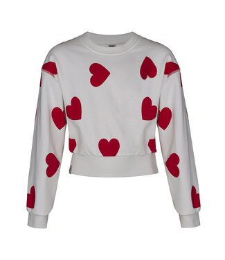 KIEstone winter sweater meisjes - rood - Marieke