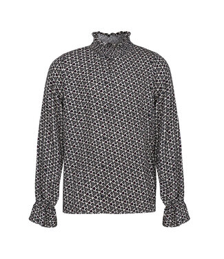 KIEstone winter blouse meisjes - graphic - Fieke