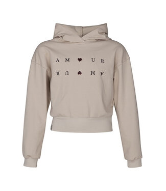 KIEstone winter hoodie meisjes - zand - Vaya