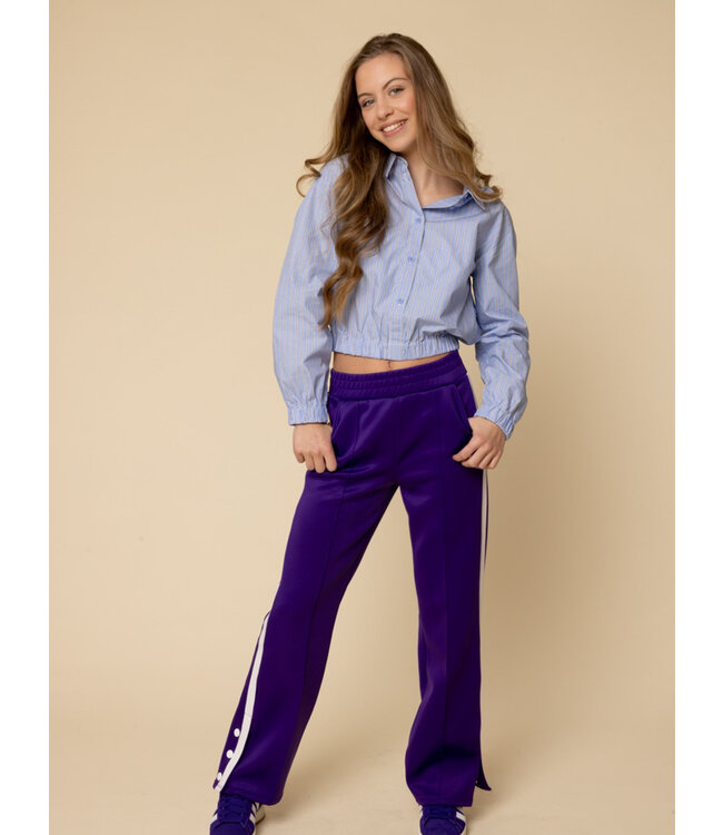 LOOXS 10sixteen winter blouse meisjes - blauw - gestreept