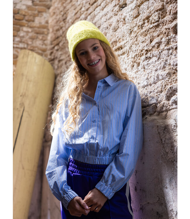 LOOXS 10sixteen winter blouse meisjes - blauw - gestreept