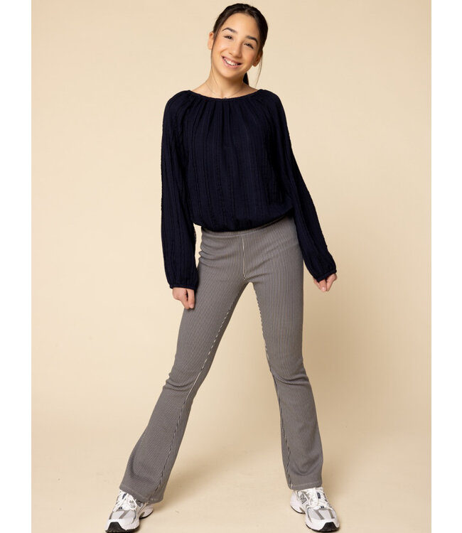 LOOXS 10sixteen winter broek meisjes - blauw - gestreept