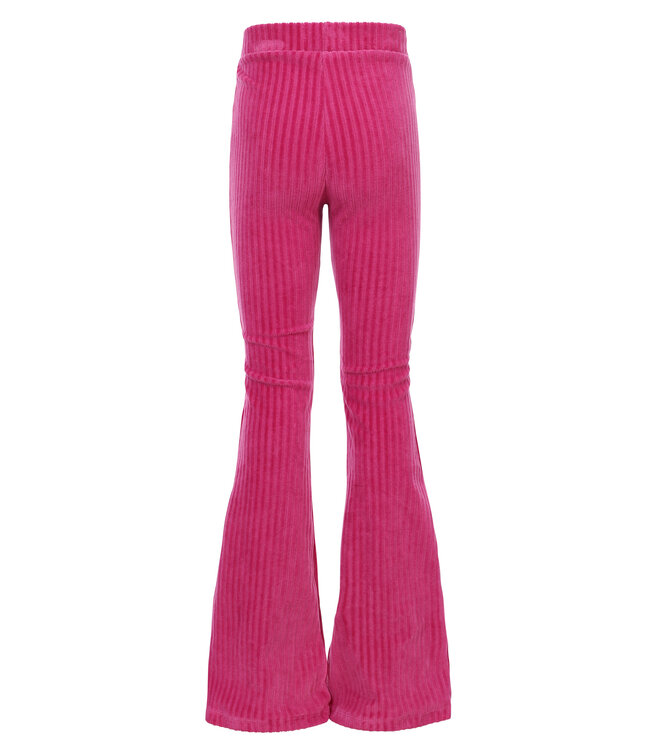 LOOXS Little winter velvet broek meisjes - roze- rib