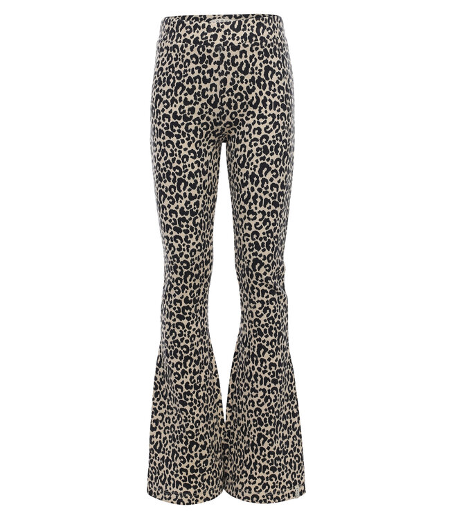 LOOXS Little winter broek meisjes - zand - luipaard/jaquard