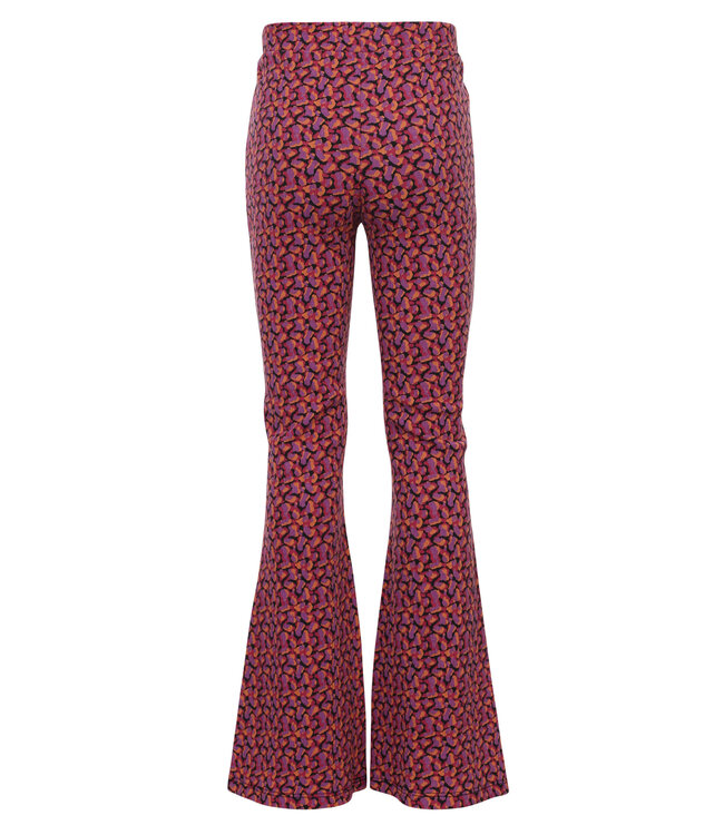LOOXS Little winter crinckle broek meisjes - roze/paars -  confetti