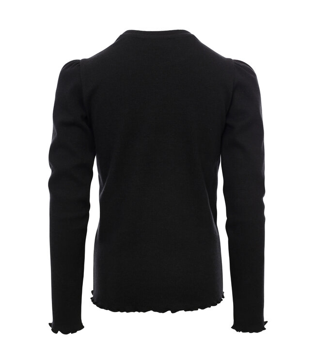 LOOXS Little winter rib top meisjes - grijs