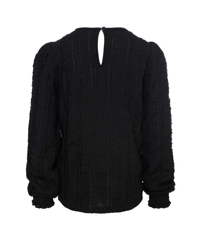 LOOXS Little winter top kant meisjes - grijs