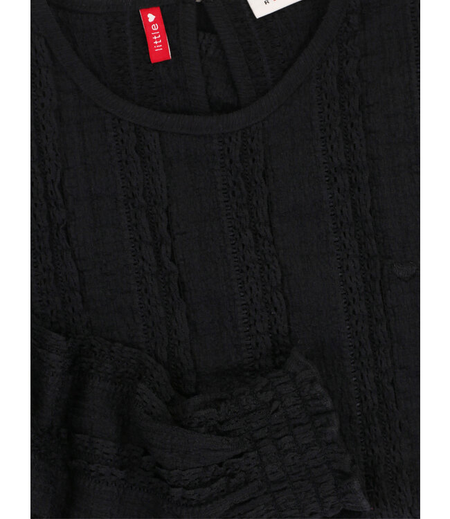 LOOXS Little winter top kant meisjes - grijs