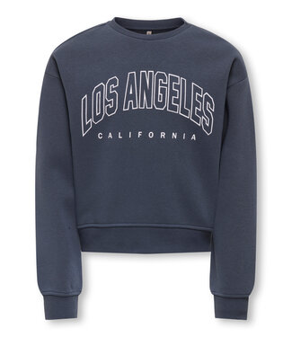 Kids ONLY winter sweater meisjes - blauw - KogSweat - loose fit