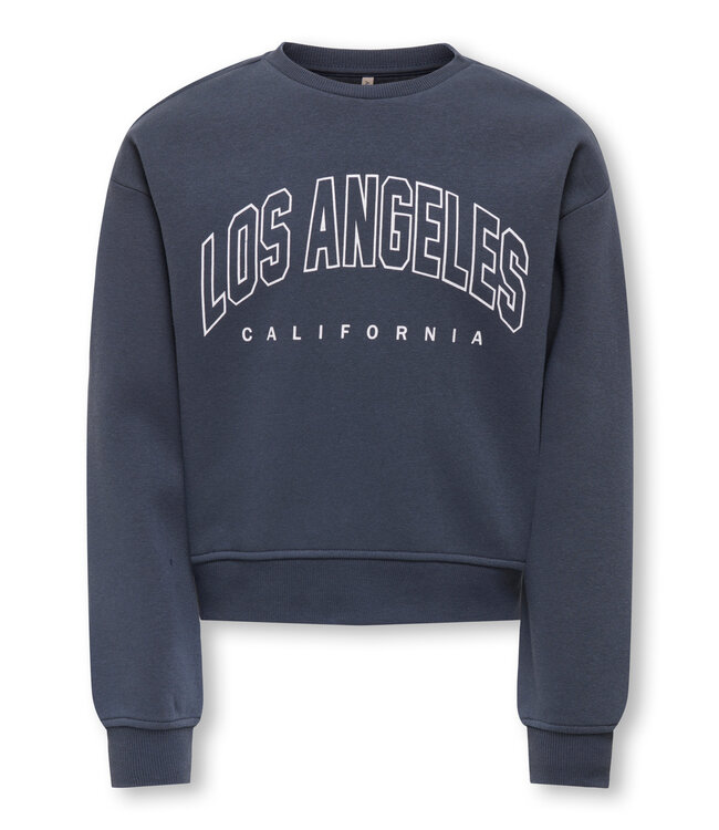 Kids ONLY winter sweater meisjes - blauw - KogSweat - loose fit