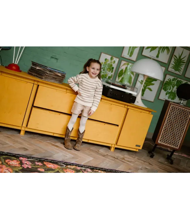 Daily7 winter short meisjes - zand - paperbag/fancy