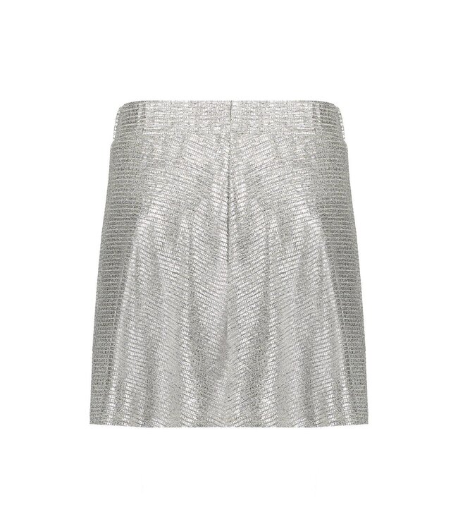 Geisha winter shiny rok meisjes - zilver