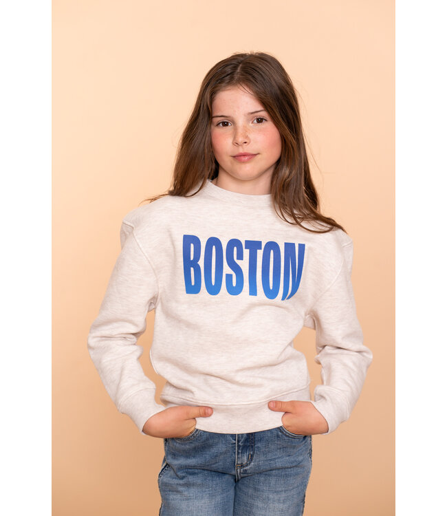 Geisha winter sweater meisjes - beige/blauw - boston