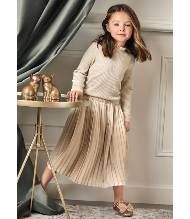 Abel & Lula winter midi rok meisjes - beige