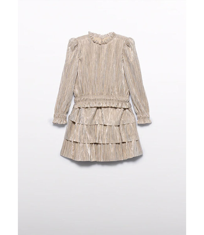 Abel & Lula winter rok-set meisjes - beige - gebreid - geplooid