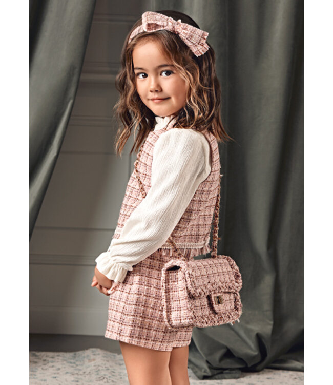 Abel & Lula winter bermuda-set meisjes - roze