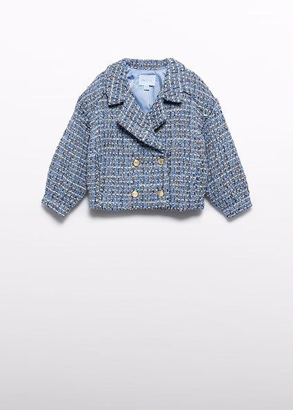 Abel & Lula winter jasje meisjes - licht blauw afbeelding