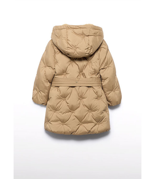 Abel & Lula winter winterjas meisjes - bruin - gewatteerd