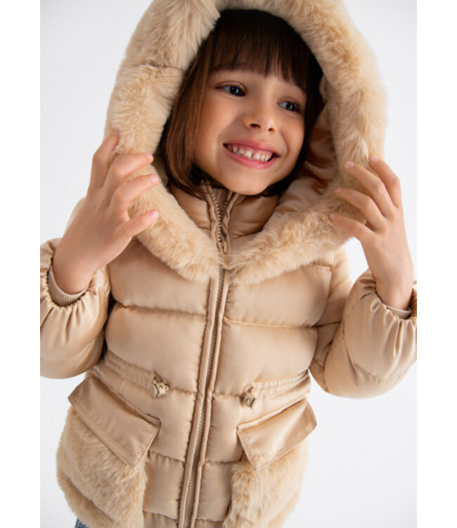Abel & Lula winter winterjas meisjes - beige