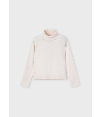 Mayoral winter sweater meisjes - zand - coltrui - gebreid