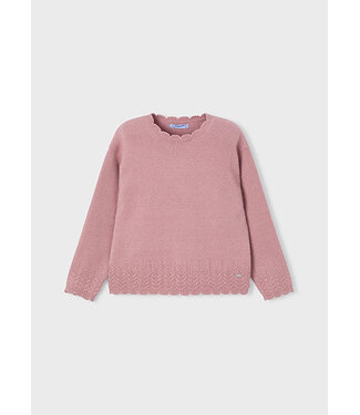 Mayoral winter sweater meisjes - roze - gebreid