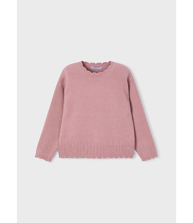 Mayoral winter sweater meisjes - roze - gebreid