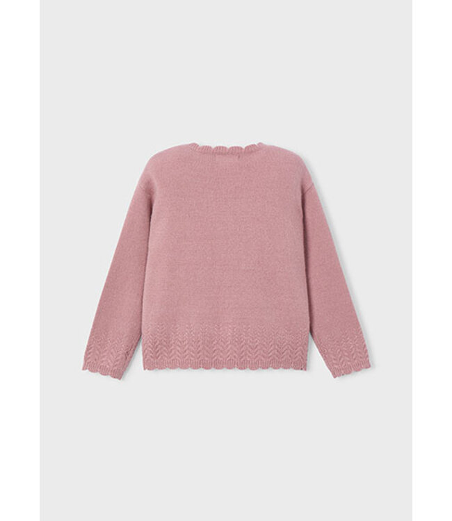 Mayoral winter sweater meisjes - roze - gebreid