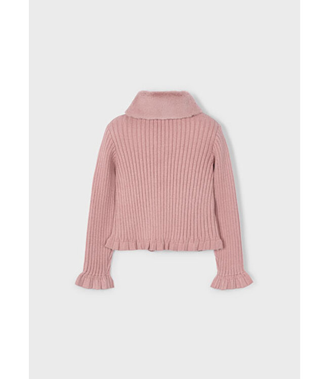 Mayoral winter vest meisjes - roze - fur