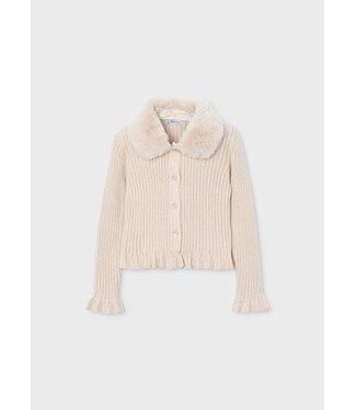 Mayoral winter vest meisjes - beige - fur