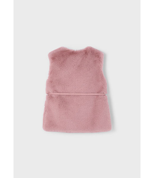 Mayoral winter vest meisjes - roze - met riem