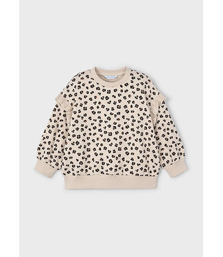 Mayoral winter sweater meisjes - zand - ruffle mouw