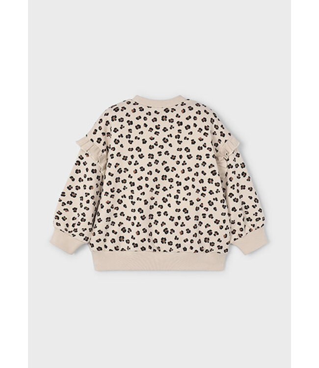 Mayoral winter sweater meisjes - zand - ruffle mouw